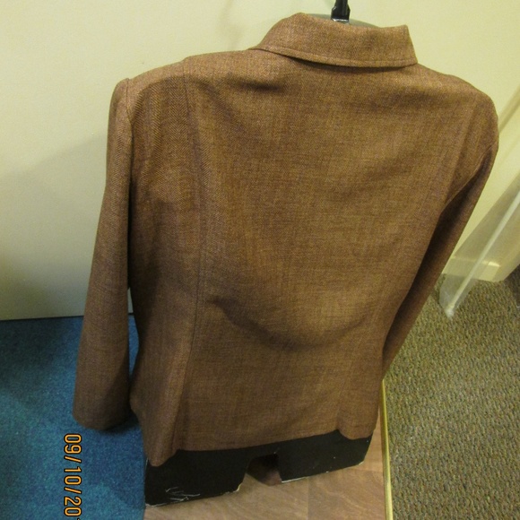 SAG HARBOR SHORT JACKET/ LARGE/APPLIQUE LEAVES - Picture 4 of 4